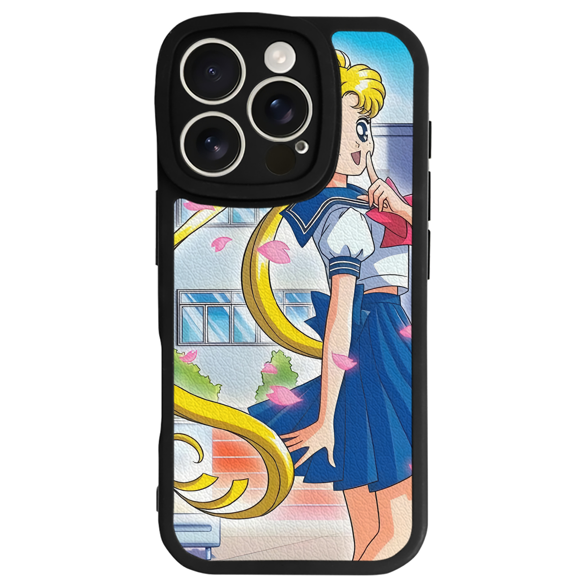 （画像用） 美少女戦士セーラームーン Sailor Moon 【iPhone 16シリーズ対応】シリコンスマホケース（レザー調） 材質：シリコン
